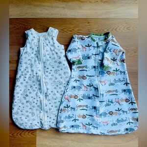 Winter baby swaddle sleep sack bundle 9-18m